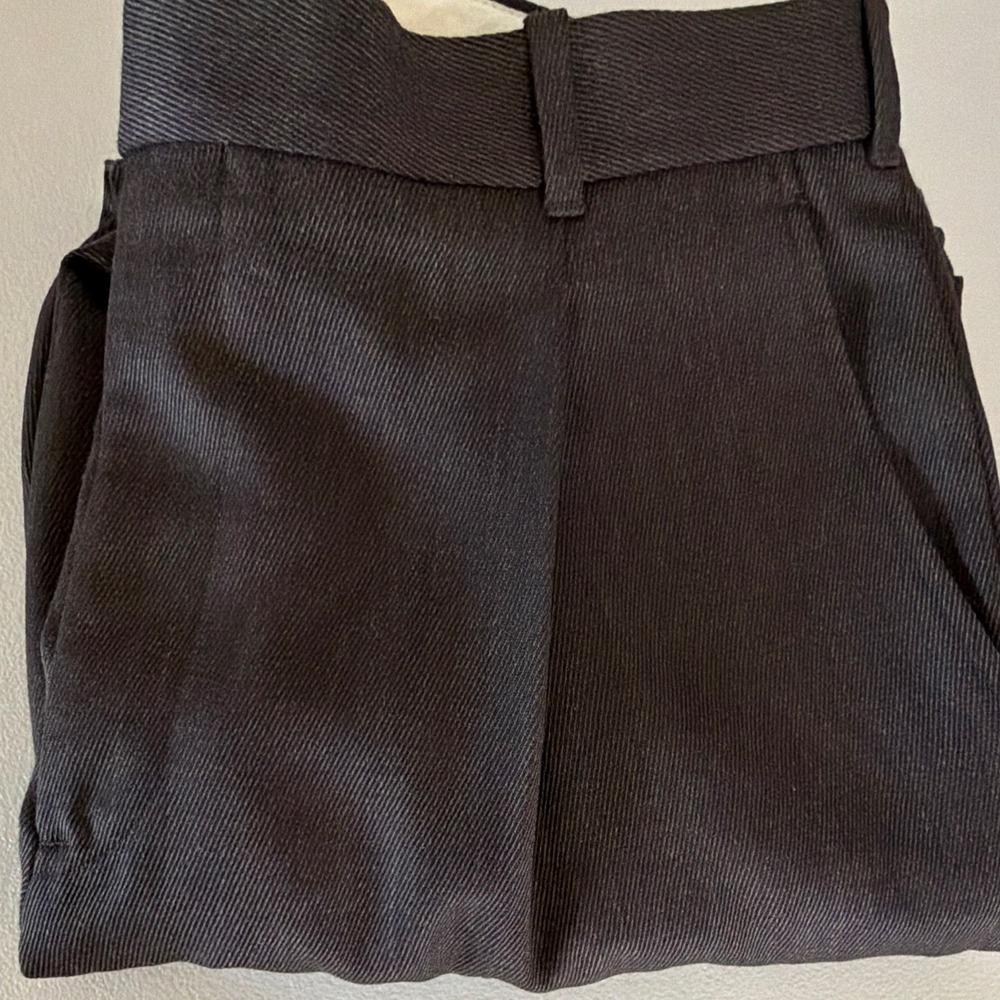 Marshall Fields Men's 36x30 Brown Twill Wool Blend Pleated Straight Dress Pants